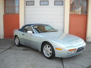 1990 Silver Porsche 944 S2 Cabriolet