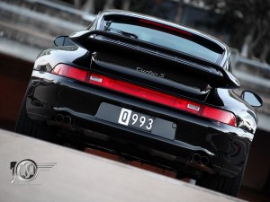 1997 black Porsche 911 993 Turbo S