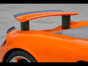 2007 TechArt Porsche Carrera GT Rear Wing Raised