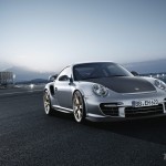 2011 Silver Porsche 911 GT2 RS wallpaper Front angle view