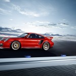 2011 Red Porsche 911 GT2 RS wallpaper Side view