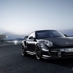 2011 black Porsche 911 GT2 RS wallpaper Front angle view