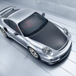 2011 Silver Porsche 911 GT2 RS wallpaper Top view