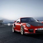 2011 Red Porsche 911 GT2 RS wallpaper Front angle view