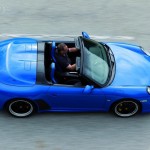 2010 blue Porsche 911 Speedster Top view