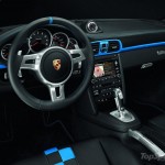 2010 blue Porsche 911 Speedster Interior Steering wheel