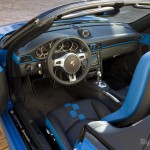 2010 blue Porsche 911 Speedster Interior