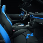 2010 blue Porsche 911 Speedster Interior