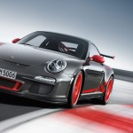 2010 Grey Black Guards Red Porsche 911 GT3 RS wallpaper Front angle view