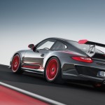 2010 Grey Black Guards Red Porsche 911 GT3 RS wallpaper Rear angle view