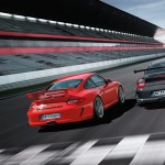 2010 Grey Black Guards Red Porsche 911 GT3 RS wallpaper Rear view