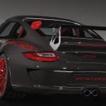 2010 Grey Black Guards Red Porsche 911 GT3 RS wallpaper Rear angle view