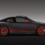 2010 Grey Black Guards Red Porsche 911 GT3 RS wallpaper Side view