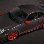 2010 Grey Black Guards Red Porsche 911 GT3 RS wallpaper Top angle view