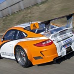 2011 Porsche 911 GT3 R Hybrid 2.0 Rear angle view