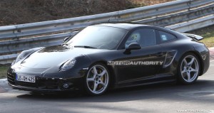 2012 Porsche 911 (991) spy shots Side angle view