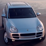 Porsche Cayenne 2003 wallpaper Front top view
