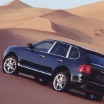 Porsche Cayenne 2003 wallpaper Rear side angle view