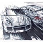 Porsche Cayenne 2003 wallpaper Drawing