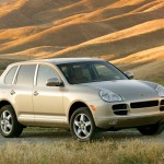 Porsche Cayenne 2004 1600x1200 wallpaper Front angle view