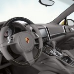Yellow Porsche Cayenne S 2011 3000x1560 wallpaper Interior
