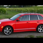 Red Porsche Cayenne S Titanium 2006 1600x1200 wallpaper Side view