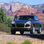 Porsche Cayenne Turbo 2004 1600x1200 wallpaper Front angle view
