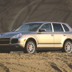 Porsche Cayenne Turbo 2004 1600x1200 wallpaper Side angle view
