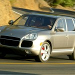 Porsche Cayenne Turbo 2004 1600x1200 wallpaper Front angle view
