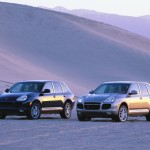 Porsche Cayenne Turbo 2004 1600x1200 wallpaper Front angle view
