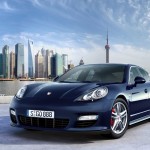 Porsche Panamera 2010 1600x1200 wallpaper Front angle view