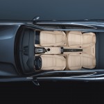 Aqua Blue Metallic Porsche Panamera 4S 2011 wallpaper Top view
