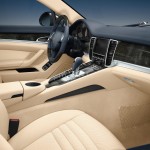 Aqua Blue Metallic Porsche Panamera 4S 2011 wallpaper Interior