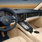 Aqua Blue Metallic Porsche Panamera 4S 2011 wallpaper Interior