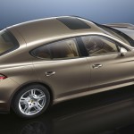Cognac Metallic Porsche Panamera 4 2011 wallpaper Side angle top view
