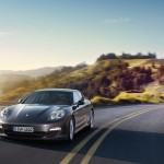 Carbon Grey Metallic Porsche Panamera S 2011 wallpaper Front angle view