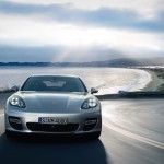 GT Silver Metallic Porsche Panamera Turbo 2011 wallpaper Front view