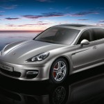 GT Silver Metallic Porsche Panamera Turbo 2011 wallpaper Front angle view