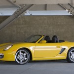 2008 Yellow Porsche Boxster wallpaper Side view