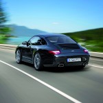 2011 Black Porsche 911 Black Edition Wallpaper Rear angle view