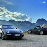 2011 Black Porsche 911 Black Edition Wallpaper Front angle view