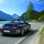 2011 Black Porsche 911 Black Edition Wallpaper Rear angle view