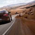 2011 Brown Porsche 911 Carrera S Wallpaper Rear view