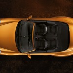 2011 Gold Porsche 911 Carrera 4 Cabriolet Wallpaper Top view