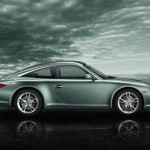 2011 Green Porsche 911 Targa 4 Wallpaper Side view