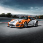 2011 Orange Porsche 911 GT3 R Hybrid Wallpaper Front angle side view