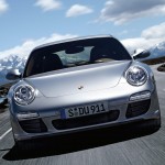 2011 Silver Porsche 911 Carrera Wallpaper Front view