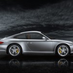 2011 Silver Porsche 911 Carrera Wallpaper Side view
