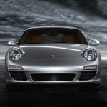 2011 Silver Porsche 911 Carrera Wallpaper Front view