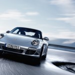 2011 Silver Porsche 911 Carrera Wallpaper Front angle view